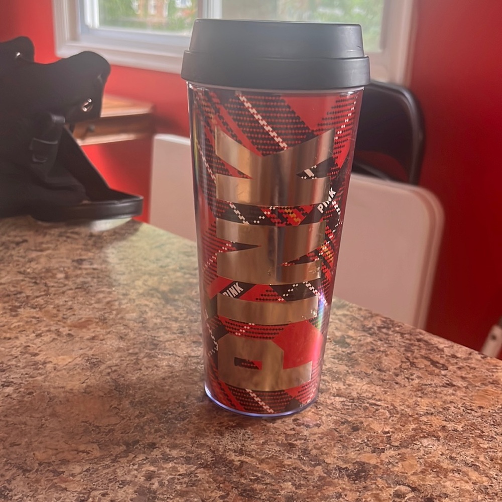 Pink Victoria’s Secret cup
